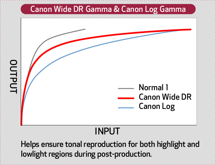 Canon Wide DR Gamma & Canon Log Gamma