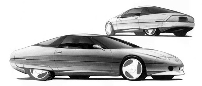 Концептуальный электромобиль Impact от General Motors