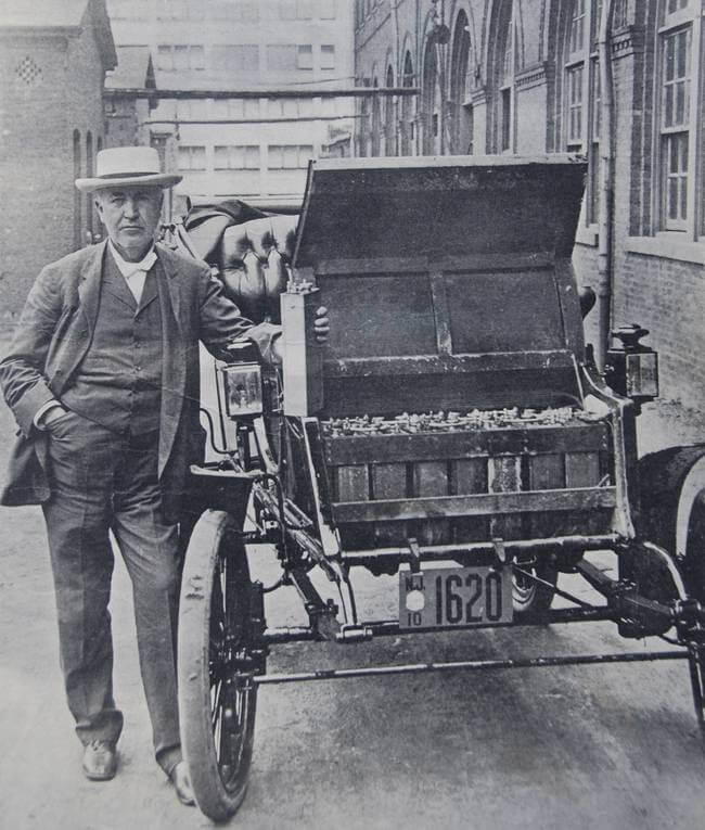 Электромобиль Томаса Эдисона с железо-никелевыми АКБ