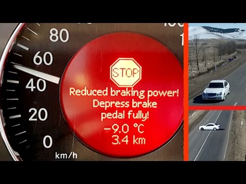 Mercedes W211 brakes on the road failed and automatic transmission blocked / The called Tow Truck