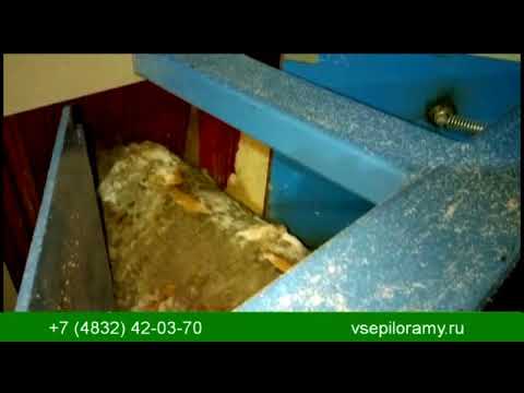 Брусующий станок  Алтай СБЦ 450 работа зимой