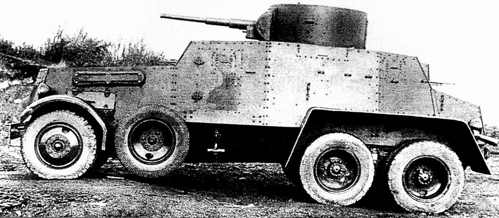 Первый советский тяжелый бронеавтомобиль БА-5 на шасси ЗИС-6