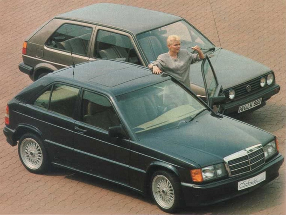 Как и сам Mercedes, в ателье Schulz своё творение сравнивали с VW Golf MK II