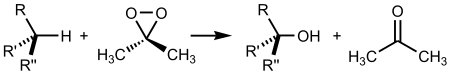 Oxidation of alkane using dimethyldioxirane.svg