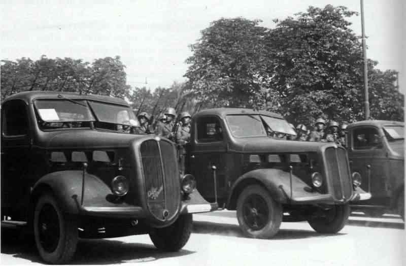 ​ Alfa Romeo 500DR, Италия. В производстве с 1937 по 1945 годы. Колёсная формула 4×2, двигатель 75 л.с. Грузоподъёмность до 4,5 тонн - Рабочие лошадки Второй мировой 