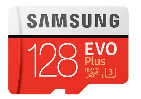 Samsung EVO Plus microSDXC 128 ГБ U3 – большая емкость для записи 4K UHD и серийной съёмки