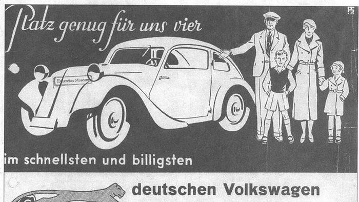 Реклама народного автомобиля, 1933 г.